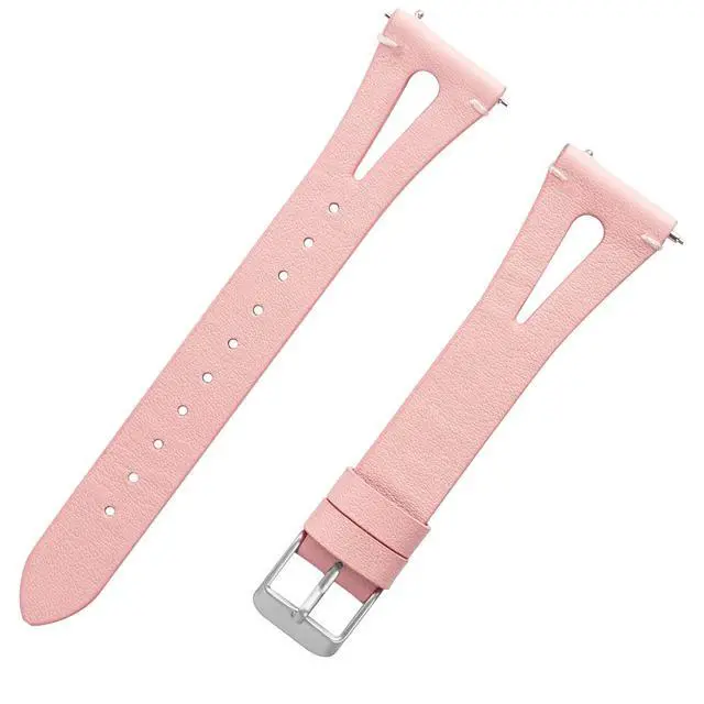 Alt view image 7 of 7 - Compatible with Amazfit bip 6 bands, 20mm, 22mm Quick Release Slim Vintage Leather Strap Replacement for Women, Man, Wristband Compatible with Amazfit Active 2 Sqaure Smartwatch
