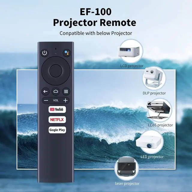 Alt view image 2 of 2 - New Voice Replacement Remote Control Compatible for Ematic 4K UHD Android TV Streaming Box AGT418 AGT419 (Remote Only)