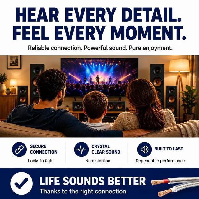 Alt view image 5 of 5 - Speaker Cable Compatible with Sony BDV DAV HBD HCD Home Theater Systems 2-Pack 13FT Replacement Speaker Wire