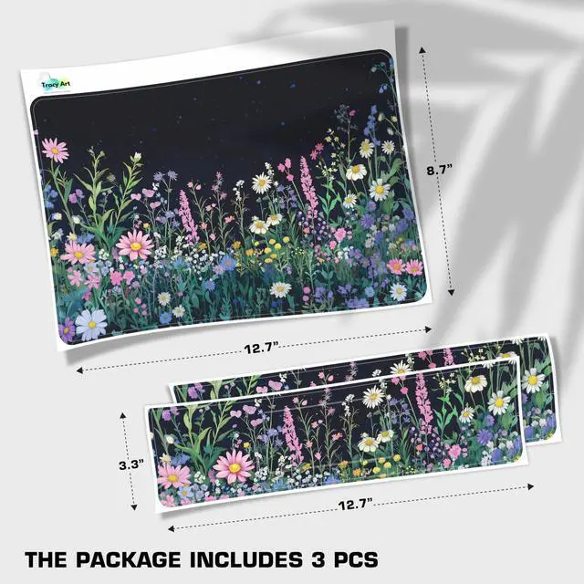 Main image of Laptop Skin Decal HP 14" - Botanical, Laptop Cover Sticker, No Cutting Required, No Bubble, Waterproof, Scratch Resistant - Including Wide Screen and Wrist Pad