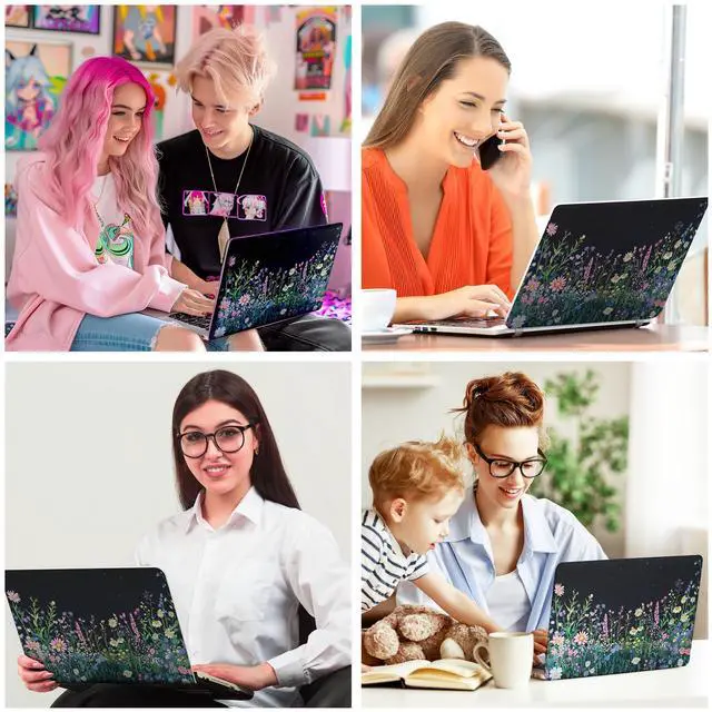 Alt view image 6 of 7 - Laptop Skin Decal HP 15.6" - Botanical, Laptop Cover Sticker, No Cutting Required, No Bubble, Waterproof, Scratch Resistant - Including Wide Screen and Wrist Pad