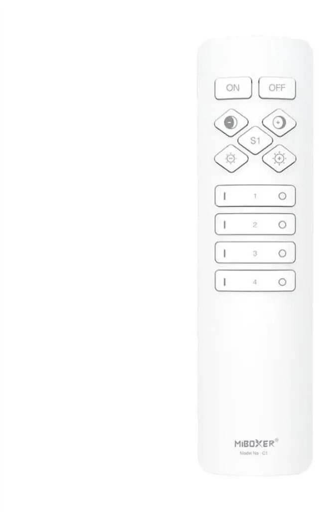 Main image of C1-W CCT Color Temperature Remote 2.4GHz, Wireless Tunable White LED Dimmer, Brightness & Color Temp Adjustable, Compact Remote