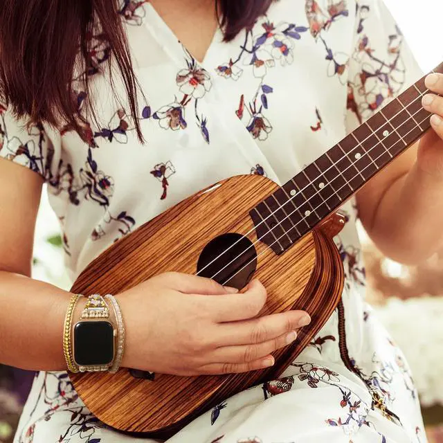 Alt view image 2 of 3 - Boho Braided Bracelet Compatible with Fitbit Versa 4/Versa 3/Sense/Sense 2 Bands for Women, Handmade Woven Beaded Strap for Fitbit Smartwatch