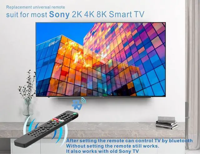 Alt view image 5 of 6 - Universal TV Remote for All Sony TV/RMF-TX500U Smart Remote for All Sony LCD LED and Bravia XR 4/8K HDR Array LED with Smart Google w/one Year