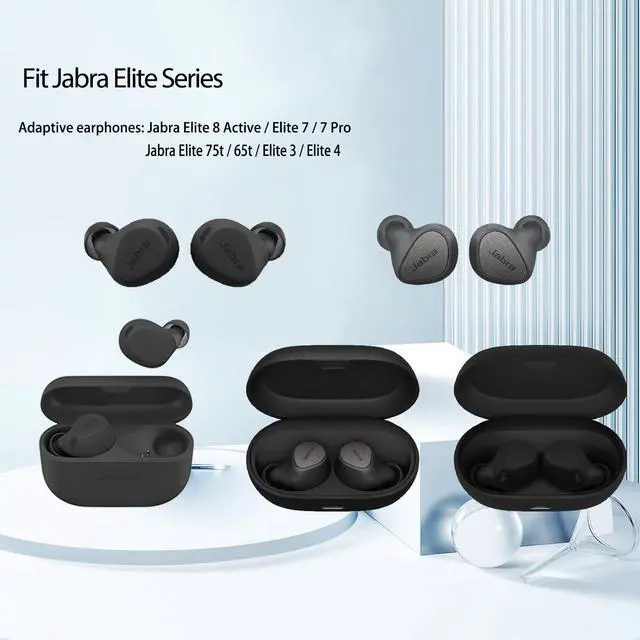 Alt view image 2 of 7 - Memory Foam Ear Tips Compatible with Jabra Elite 8 Active/7/7 Pro / 75t / 65t/3/4, Anti-Slip Replacement Ear Tip, No Silicone Eartips Pain & Nonallergic, 3 Pairs (S/M/L)