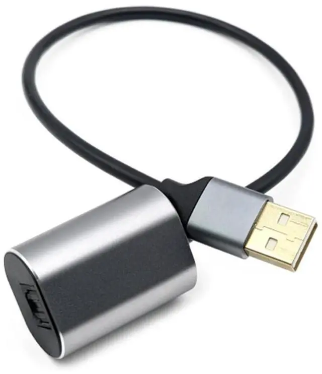 Main image of USB-A to Toslink Optical Audio Adapter Cable | SPDIF Digital Audio Converter for PC, Laptop, Home Theater, Soundbar, DAC, AV Receiver - Plug and Play, No Driver Required