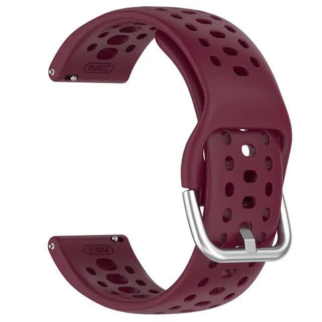 Alt view image 7 of 7 - Band Replacement for Amazfit Active 2 1/GTS 2 2e 3 4 4 Mini/GTR Mini/GTR 42mm, 20mm Quick Release Silicone Band Replacement for Amazfit Bip 3/3 Pro/U/U Pro/S/S lite/Lite
