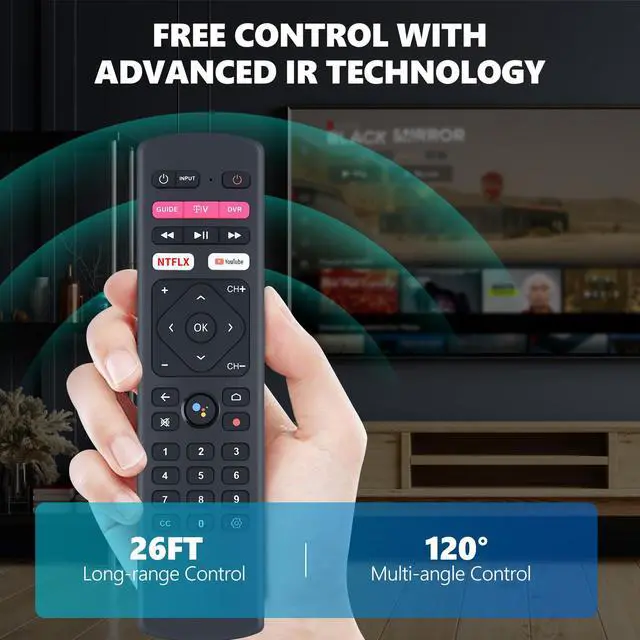 Alt view image 5 of 6 - Voice Replacement Remote Control for T-Mobile T-Vision HUB Streaming 4K Android TV DVR Box