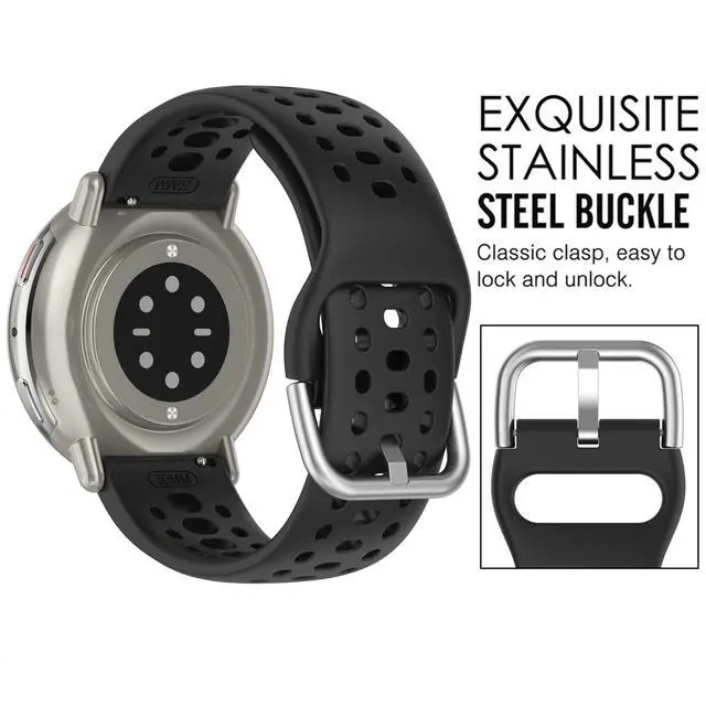 Alt view image 7 of 7 - Band Replacement for Amazfit Active 2 1/GTS 2 2e 3 4 4 Mini/GTR Mini/GTR 42mm, 20mm Quick Release Silicone Band Replacement for Amazfit Bip 3/3 Pro/U/U Pro/S/S lite/Lite