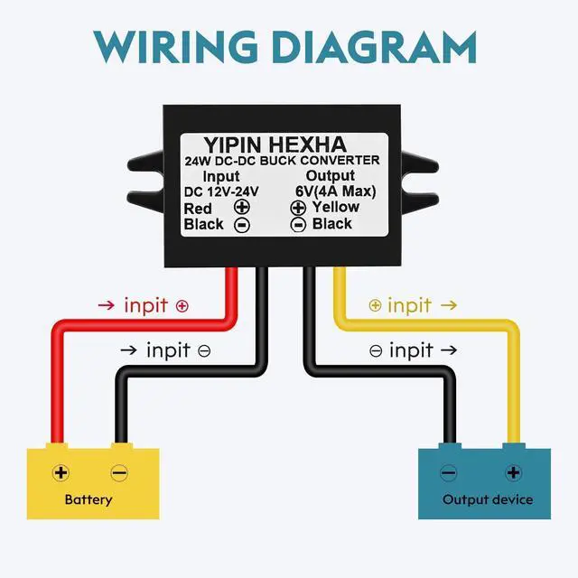Alt view image 3 of 7 - DC 12V 24V to 6V 4A 24W Step Down Converter Voltage Regulator Buck Module 8-32V Input DC Power Reducer Transformer 2-Pcs