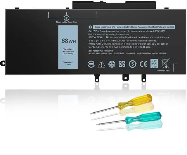 Main image of GJKNX Battery Replacement for Dell Latitude 5480 5580 5280 5288 5488 5590 5591 5490 5491 5495 E5480 E5580 E5490 E5590 Precision 15 3520 3530 Series GD1JP 0GD1JP DY9NT 451-BBZG 5YHR4 68Wh 7.6V