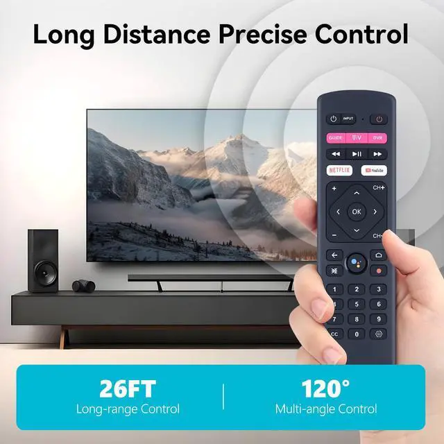Alt view image 5 of 7 - Replacement Voice Remote Control fit for T-Mobile TVision Service and Hub Review 4k Streaming Stick 2AOVU-B100