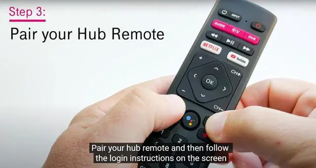 Alt view image 7 of 7 - Replacement Voice Remote Control fit for T-Mobile TVision Service and Hub Review 4k Streaming Stick 2AOVU-B100
