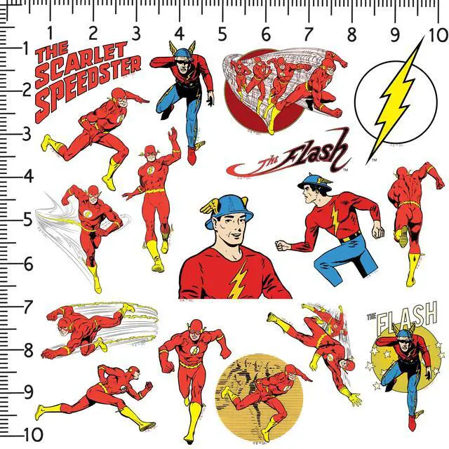 Alt view image 2 of 6 - The Flash Vintage Collection 50 Count Vinyl L, Tablet, Indoor & Outdoor Use