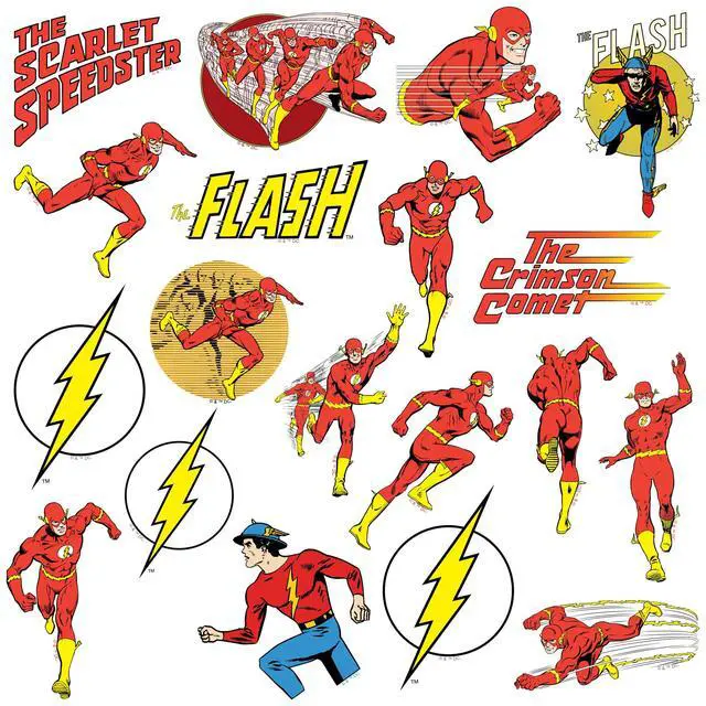 Alt view image 4 of 6 - The Flash Vintage Collection 50 Count Vinyl L, Tablet, Indoor & Outdoor Use