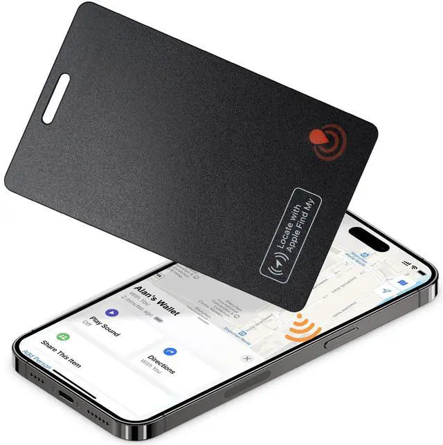 Main image of Wallet Tracker for Apple Find My (iOS only) | Ultra-thin ip68 waterproof item finder and luggage tag, travel, passport and more gps locator24-month battery life