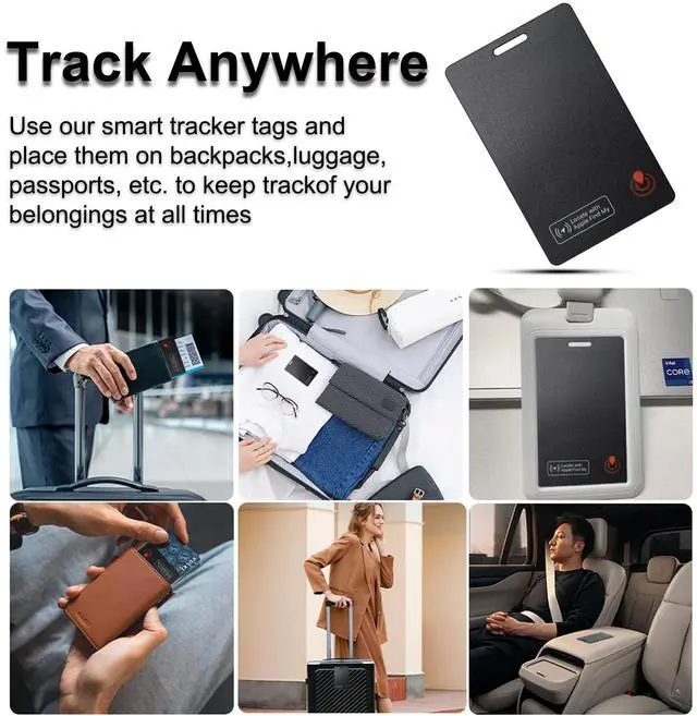 Alt view image 3 of 7 - Wallet Tracker for Apple Find My (iOS only) | Ultra-thin ip68 waterproof item finder and luggage tag, travel, passport and more gps locator24-month battery life