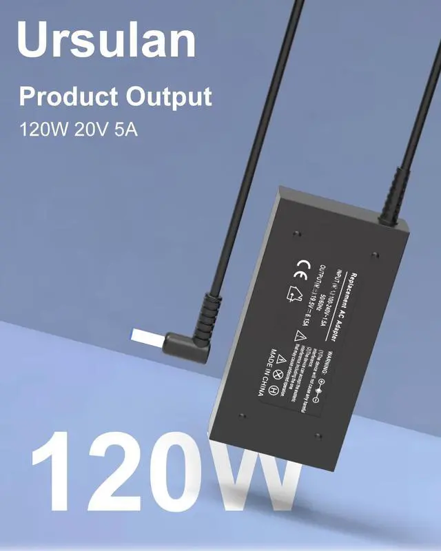 Alt view image 4 of 7 - 120W Charger Compatible with HP Universal Dock Omen 15-5000 | Compatible with HP 710415-001 L41856-001 G5 5TW10UT 5TW10AA 5TW10UT#ABA Universal Dock G2 Envy 15 17 Omen 15-5000 5100 5200