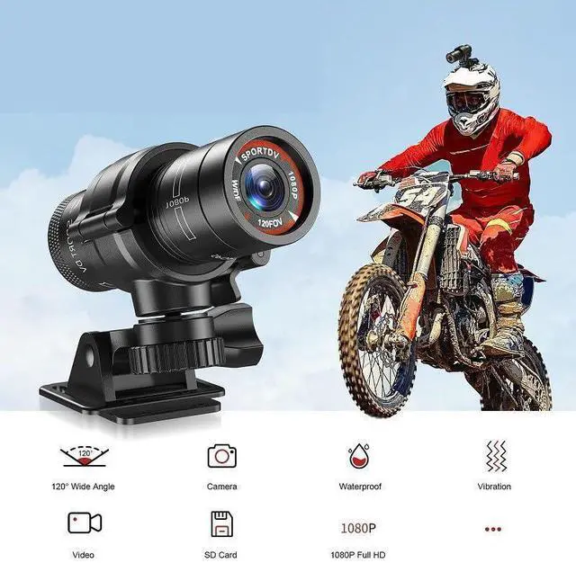 Alt view image 5 of 7 - 1080P Motorcycle Helmet Camera for Cycling & Outdoor Use,With TF32G | Aluminum Alloy Housing, 120° Wide Angle, Loop Recording, Supports Up to 128GB TF Card, Ideal for Motorcycle & Bicycle