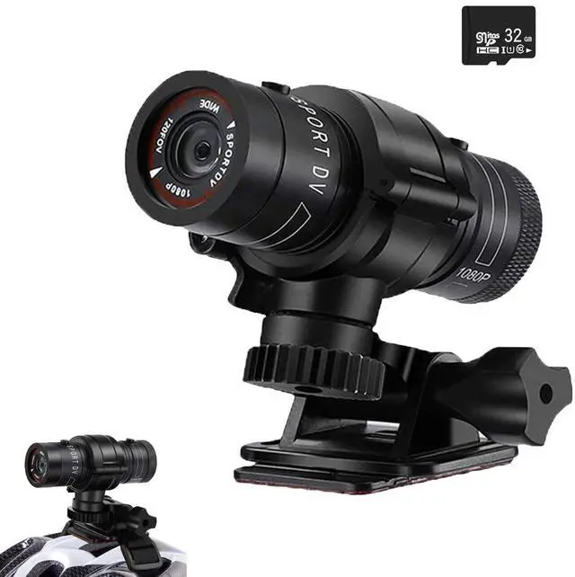 Main image of 1080P Motorcycle Helmet Camera for Cycling & Outdoor Use,With TF32G | Aluminum Alloy Housing, 120° Wide Angle, Loop Recording, Supports Up to 128GB TF Card, Ideal for Motorcycle & Bicycle