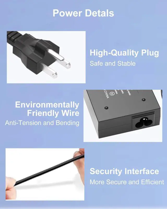 Alt view image 7 of 7 - 120W Charger Compatible with HP Universal Dock Omen 15-5000 | Compatible with HP 710415-001 L41856-001 G5 5TW10UT 5TW10AA 5TW10UT#ABA Universal Dock G2 Envy 15 17 Omen 15-5000 5100 5200