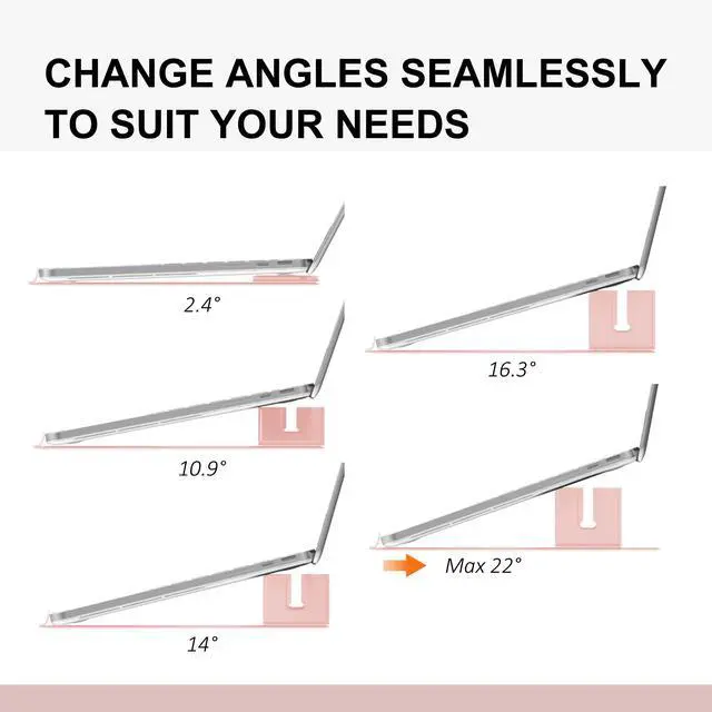 Alt view image 3 of 6 - Magnetic Adjustable Travel Laptop Stand for Digital Nomads and Business Travelers. Compact, Foldable, and Ideal for Desk Use. Elevate Your Work Experience with Our Laptop Riser on the Go