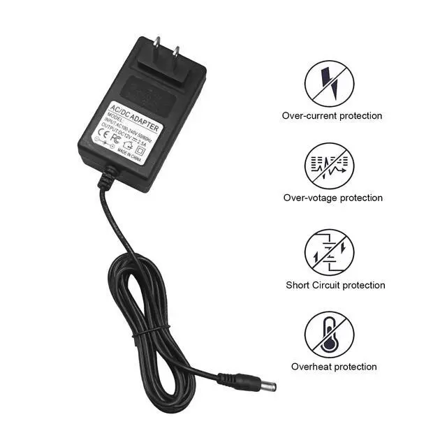 Alt view image 5 of 5 - 12V Power Cord Replacement for Aerogarden Harvest 360 Slime Elite | Compatible with Aerogarden 100690 100691 100692 100693 100694 100695 Series Power Supply Charger