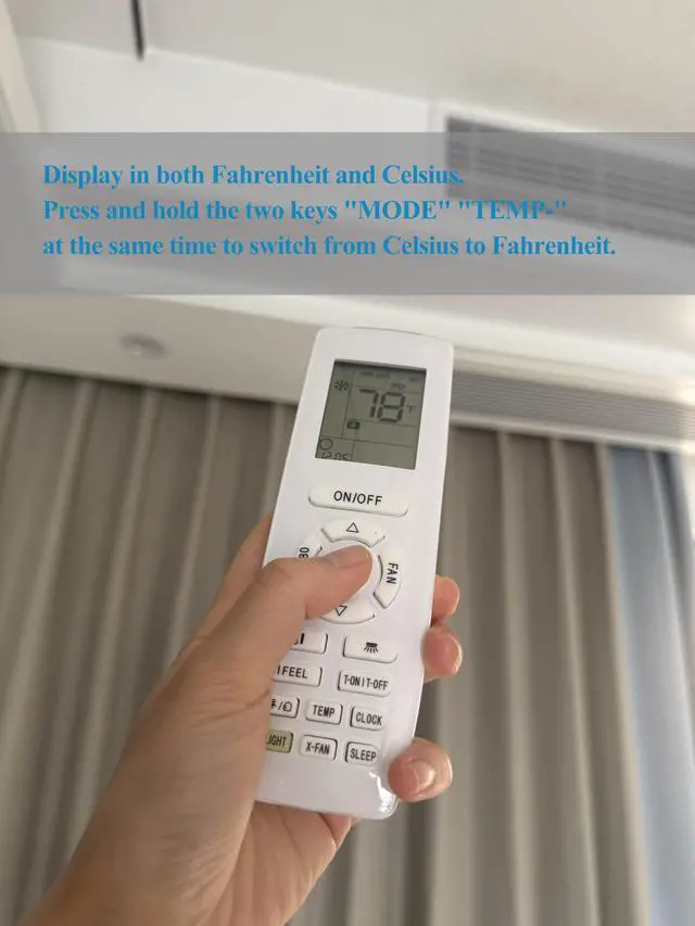 Alt view image 4 of 4 - Replacement Remote Control for GREE TGM Air Conditioner A/C YB1FA YB1F2 YAP1F YAP1FF YAP1FB2F YAP1F7F GWART12S GWART18S GWART24S GWART09S GMV-N22G/A8A-K GMV-N36G/A4A-K GMV-N45G/A4A-K
