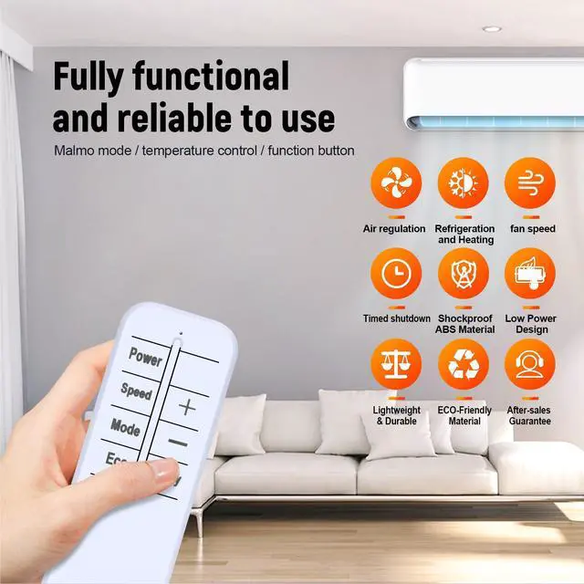Alt view image 5 of 7 - New Replacement AC Remote Control for GE, Comfort Zone, Keystone, Haier Air Conditioner, Fit for AWCS06BWA, AWCS05BWA, AWCS08WWA, AHEE06AC, PHNT12CC, CZ12758, KYST061AD, QHEE06AC, QHEK08AC