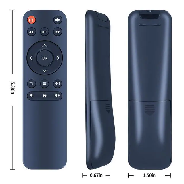 Alt view image 4 of 4 - Replacement Remote for FUDONI Projector Aurora P3 | No Programming, Fast Response, Stable Signal