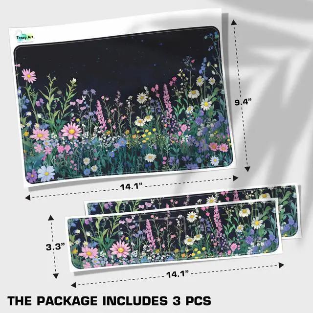Alt view image 2 of 7 - Laptop Skin Decal HP 15.6" - Botanical, Laptop Cover Sticker, No Cutting Required, No Bubble, Waterproof, Scratch Resistant - Including Wide Screen and Wrist Pad