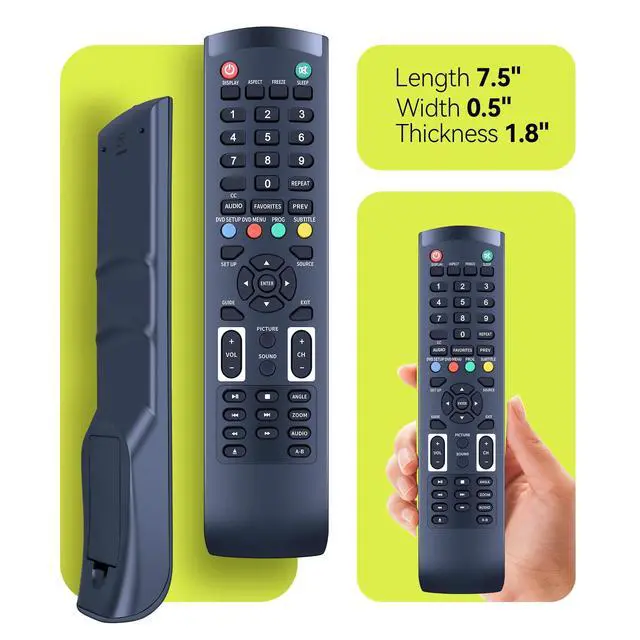 Alt view image 4 of 6 - Remote Control for GPX Smart LCD LED HDTV TV TDE3274B,TDE1384B | TDE3274BP,TDE4074BU,TDE4074R,TDE5074B,TDE4074W
