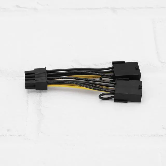 Alt view image 6 of 7 - 2pcs Graphics Card Power Cable 18AWG Tin-Plated Copper CPU 8 Pin Male to Dual P-CIE 8 Pin Female Cable 030-0571-000 Compatible with Tesla K80 M40 M60