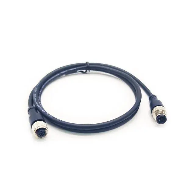 Alt view image 6 of 6 - 3.28ft M12 5 Pins Male to Female Connector Cable, A Code Straight Profibus Cable Female to Male Electrical PVC Sensors Cable Industrial Molded Cable for Fieldbus Module AWG22 125V 4A (1 Meter)