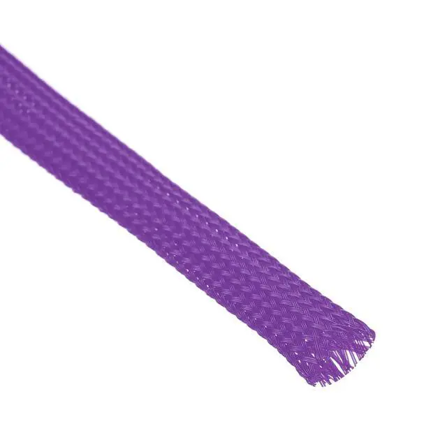 Alt view image 2 of 5 - PET Expandable Sleeving 25ft 3/8" Purple Cable Management Sleeve Cord Organizer for Wrap Protect Cable