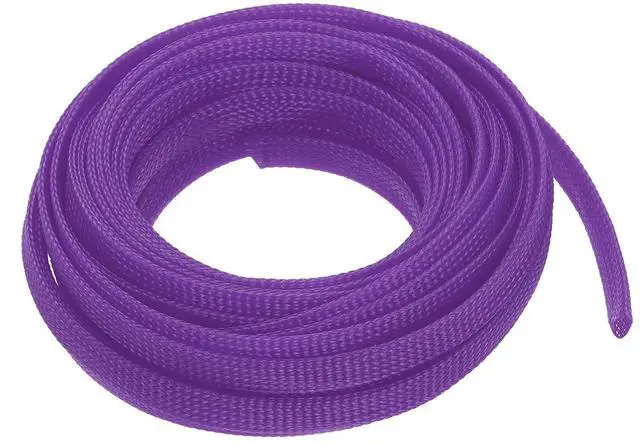 Main image of PET Expandable Sleeving 25ft 3/8" Purple Cable Management Sleeve Cord Organizer for Wrap Protect Cable