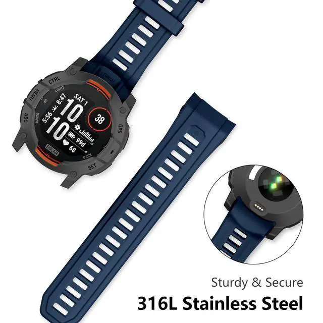 Alt view image 3 of 7 - Watch Bands Compatible with Instinct 3 Amoled/Solar 50mm