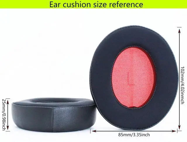 Alt view image 4 of 5 - Replacement Ear Pads Compatible with 1MORE SonoFlow Black | Also suitable for 1MORE SonoFlow SE/SonoFlow Pro headphones Cool ice gel/memory foam ear pads and earmuffs