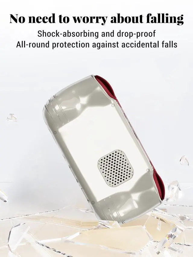 Alt view image 2 of 7 - for AYANEO Pocket AIR Mini Handheld Game Protective case,Soft TPU Shock-Absorbing Design,Waterproof and Portable for Pocket AIR Mini, Clear