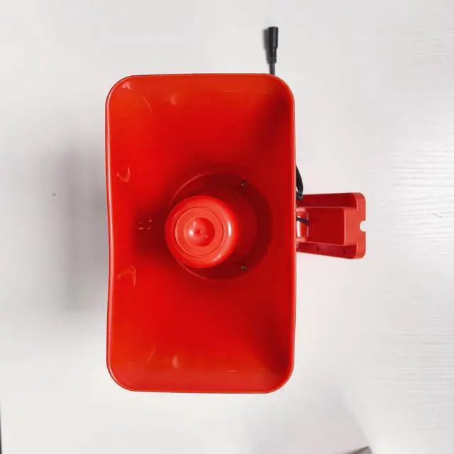 Alt view image 6 of 6 - Outdoor Alarm Security Siren, AC110V Red Safety Horn for Public Emergency Alarms with Adjustable Volume,Long Range, 120 Decibels, Remotely Activate with Wi-Fi Socket (Sold Separately)