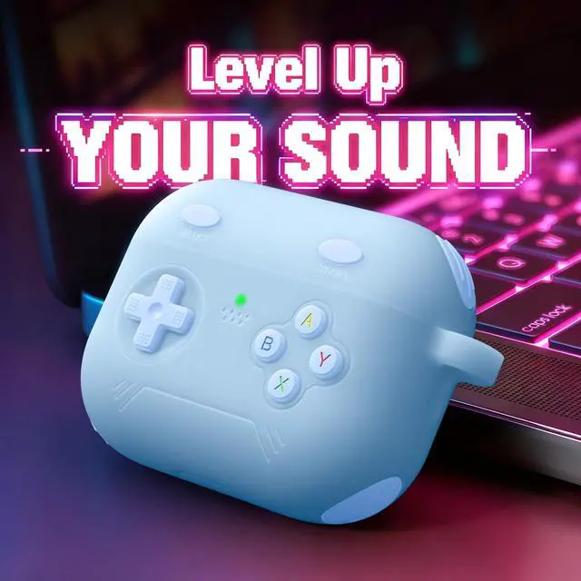 Alt view image 2 of 6 - for Airpods Pro 3 Case Cute Game Console Design with Detachable Lanyard | Full Body Soft Silicone Compatible with Apple AirPod Pro 3rd Generation Cover with Cleaner Kit,Shockproof,Anti-Scratch