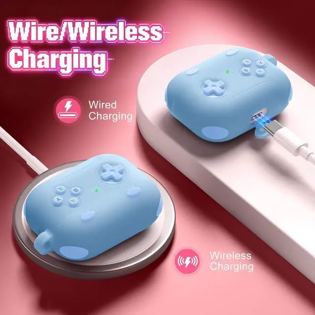 Alt view image 5 of 6 - for Airpods Pro 3 Case Cute Game Console Design with Detachable Lanyard | Full Body Soft Silicone Compatible with Apple AirPod Pro 3rd Generation Cover with Cleaner Kit,Shockproof,Anti-Scratch