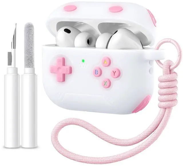 Main image of for Airpods Pro 3 Case Cute Game Console Design with Detachable Lanyard | Full Body Soft Silicone Compatible with Apple AirPod Pro 3rd Generation Cover with Cleaner Kit,Shockproof,Anti-Scratch