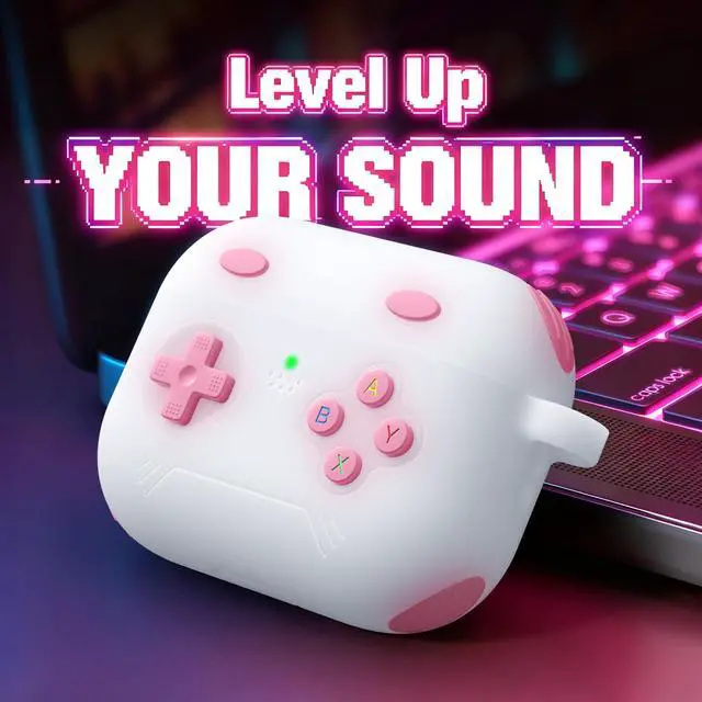 Alt view image 2 of 6 - for Airpods Pro 3 Case Cute Game Console Design with Detachable Lanyard | Full Body Soft Silicone Compatible with Apple AirPod Pro 3rd Generation Cover with Cleaner Kit,Shockproof,Anti-Scratch