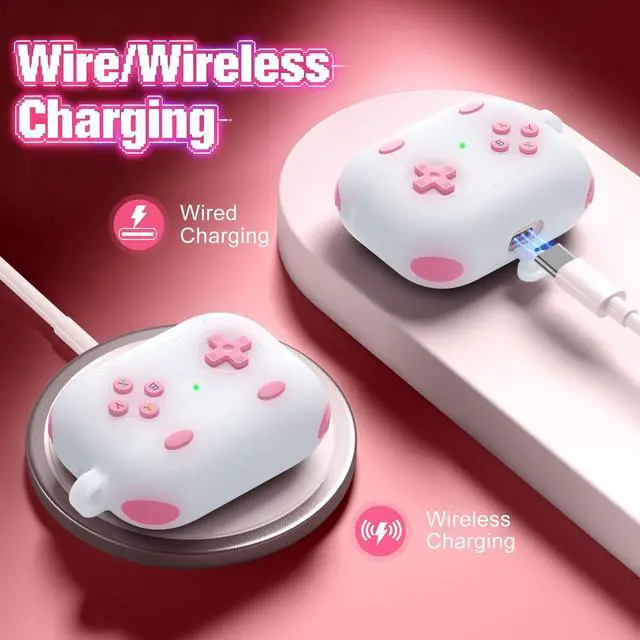 Alt view image 4 of 6 - for Airpods Pro 3 Case Cute Game Console Design with Detachable Lanyard | Full Body Soft Silicone Compatible with Apple AirPod Pro 3rd Generation Cover with Cleaner Kit,Shockproof,Anti-Scratch