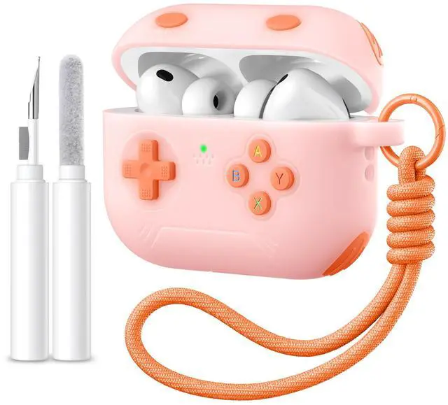 Main image of for Airpods Pro 3 Case Cute Game Console Design with Detachable Lanyard | Full Body Soft Silicone Compatible with Apple AirPod Pro 3rd Generation Cover with Cleaner Kit,Shockproof,Anti-Scratch