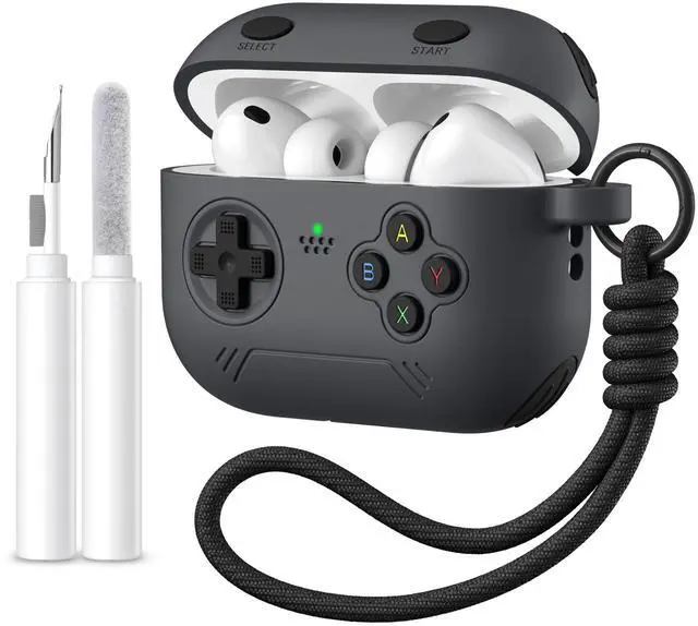 Main image of for Airpods Pro 3 Case Cute Game Console Design with Detachable Lanyard | Full Body Soft Silicone Compatible with Apple AirPod Pro 3rd Generation Cover with Cleaner Kit,Shockproof,Anti-Scratch