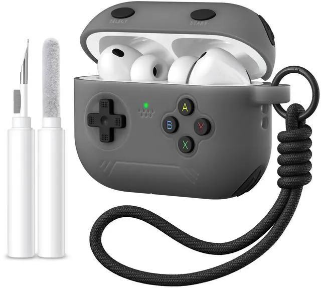 Main image of for Airpods Pro 3 Case Cute Game Console Design with Detachable Lanyard | Full Body Soft Silicone Compatible with Apple AirPod Pro 3rd Generation Cover with Cleaner Kit,Shockproof,Anti-Scratch