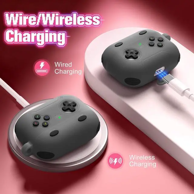 Alt view image 3 of 6 - for Airpods Pro 3 Case Cute Game Console Design with Detachable Lanyard | Full Body Soft Silicone Compatible with Apple AirPod Pro 3rd Generation Cover with Cleaner Kit,Shockproof,Anti-Scratch