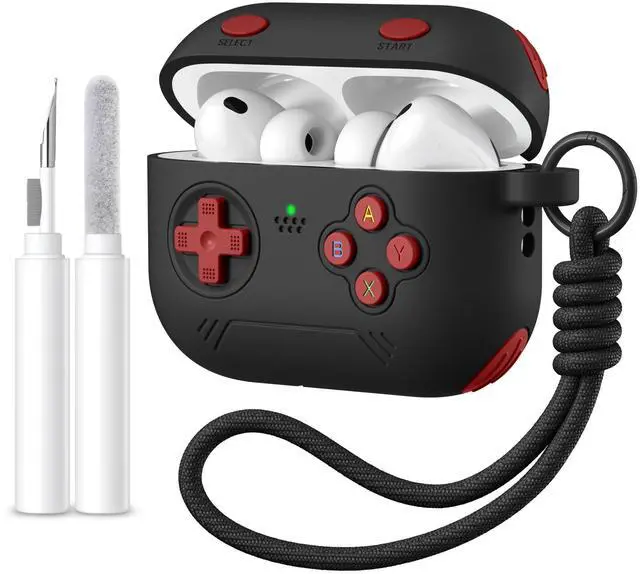 Main image of for Airpods Pro 3 Case Cute Game Console Design with Detachable Lanyard | Full Body Soft Silicone Compatible with Apple AirPod Pro 3rd Generation Cover with Cleaner Kit,Shockproof,Anti-Scratch